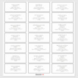 Modern Minimalist Green Text Guest Address Labels<br><div class="desc">These Modern Minimalist green text guest address labels are perfect for your classy boho wedding. Its simple, unique abstract design accompanied by a contemporary minimal script and a white and dark green colour palette gives this product a feel of elegant formal luxury while staying simplistic, chic bohemian. Keep it as...</div>