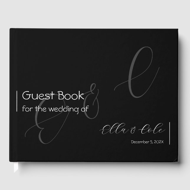 Modern Minimalist Guest Book (Front)