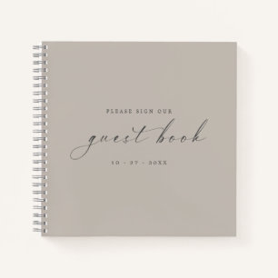 Modern Minimalist Guest Book for Weddings
