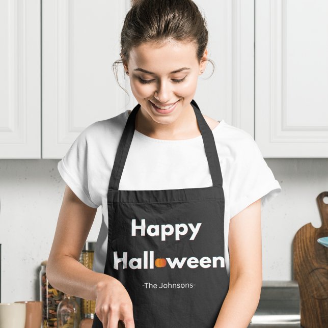 Modern Minimalist Halloween – Personalised Apron (Creator Uploaded)
