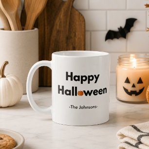 Modern Minimalist Halloween – Personalised Coffee Mug
