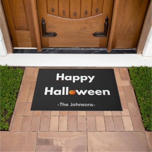 Modern Minimalist Halloween – Personalised Doormat