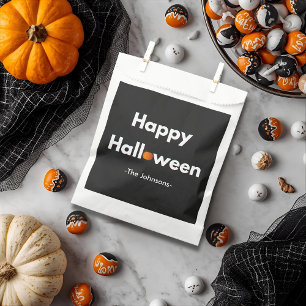 Modern Minimalist Halloween – Personalised Favour Bags
