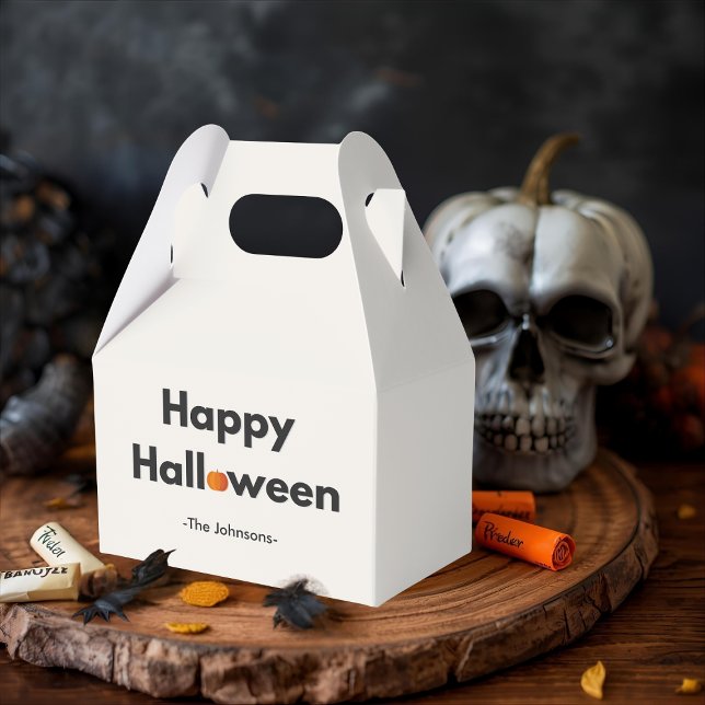 Modern Minimalist Halloween – Personalised Favour Box (Creator Uploaded)