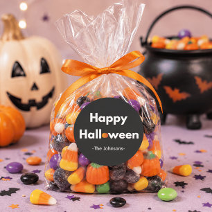 Modern Minimalist Halloween Personalised Stickers