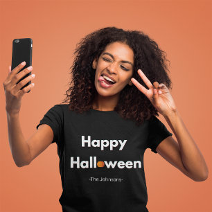 Modern Minimalist Halloween – Personalised T-Shirt