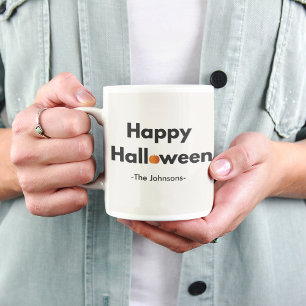 Modern Minimalist Halloween – Personalized Coffee Mug