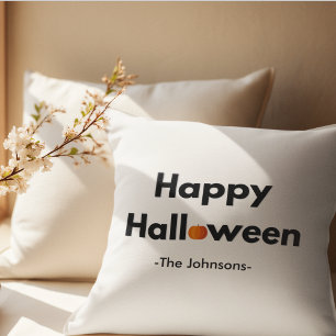 Modern Minimalist Halloween Pillow – Personalised