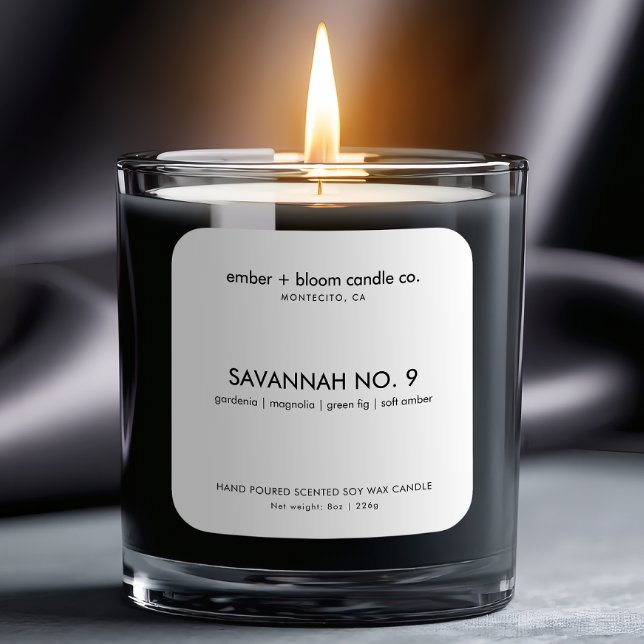 Modern Minimalist Handmade Candle Labels (Creator Uploaded)