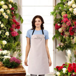 Modern Minimalist Handwriting Name Apron<br><div class="desc">Add your name in modern handwriting font.</div>