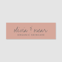 Modern Minimalist Handwritten Script Dusty Rose