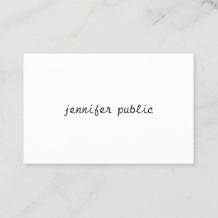 Modern Minimalist Handwritten Script Template Business Card