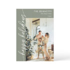 Modern Minimalist Happy Holidays  Photo Collage 