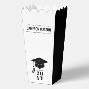 Modern Minimalist Hat and Tassel Graduation Favor Favour Box