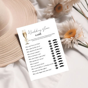 Modern Minimalist He Said She said Game card