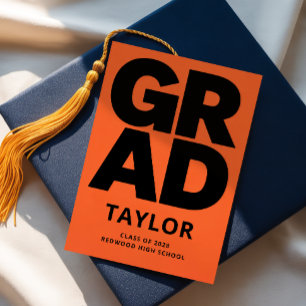 Modern Minimalist High School Graduate Graduation Thank You Card