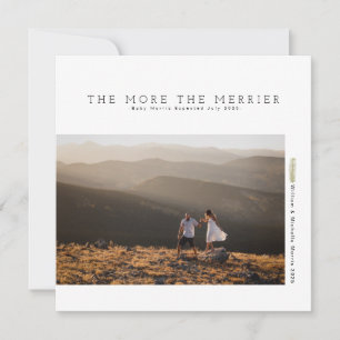 Modern Minimalist Holiday   Pregnancy announcement