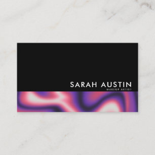 Modern Minimalist Holographic Business Card