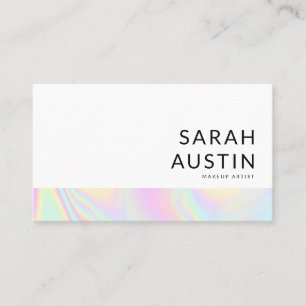 Modern Minimalist Holographic Business Card