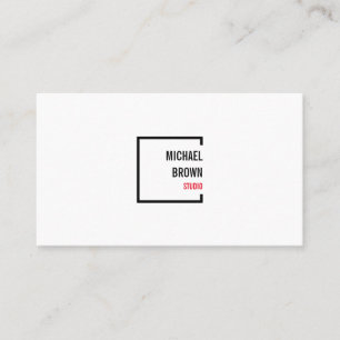 Modern Minimalist Home Decluttering Organising Business Card