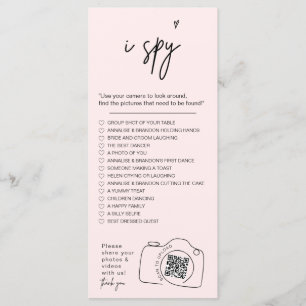 Modern Minimalist I spy wedding game Share photos Menu