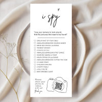 Modern Minimalist I spy wedding game Share photos