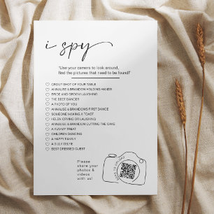 Modern Minimalist I spy wedding game Share photos  Programme