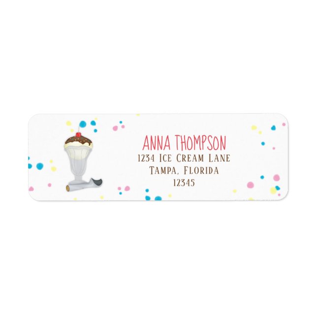 Modern Minimalist Ice Cream Colourful Fun (Front)