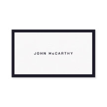 Modern Minimalist Indigo Blue Border Professional
