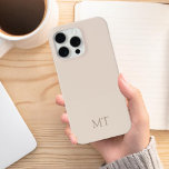 Modern Minimalist Initial Monogram<br><div class="desc">Minimalist Modern Initial Monogram Phone Case. Create your own personalised iPhone Case with custom initial name.</div>