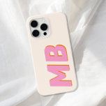 Modern Minimalist Initial Monogram iPhone 15 Pro Max Case<br><div class="desc">Modern Minimalist Initial Monogram iPhone Case</div>