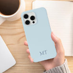 Modern Minimalist Initial Monogram iPhone 15 Pro Max Case<br><div class="desc">Minimalist Modern Initial Monogram Phone Case. Create your own personalised iPhone Case with custom initial name.</div>