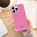 Modern Minimalist Initial Monogram iPhone 15 Pro Max Case<br><div class="desc">Minimalist Modern Initial Monogram Phone Case. Create your own personalised iPhone Case with custom initial name.</div>