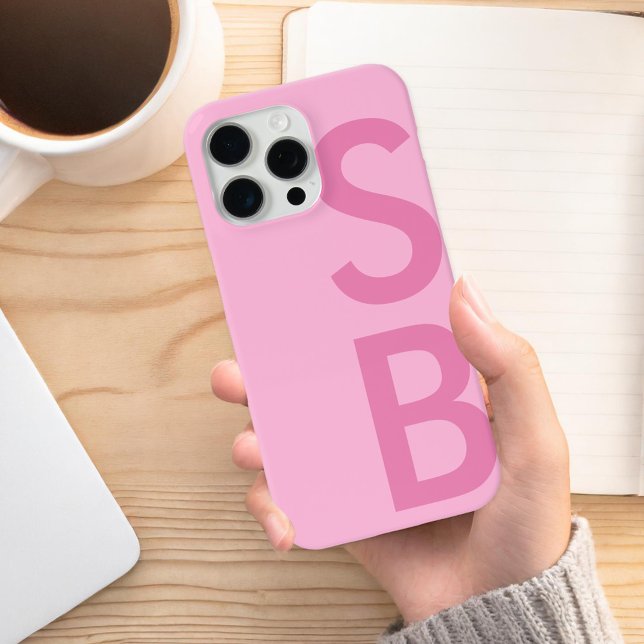 Modern Minimalist Initial Monogram Case-Mate iPhone Case (Creator Uploaded)