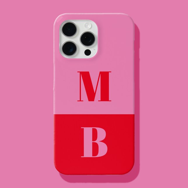Modern Minimalist Initial Monogram Case-Mate iPhone Case (Creator Uploaded)