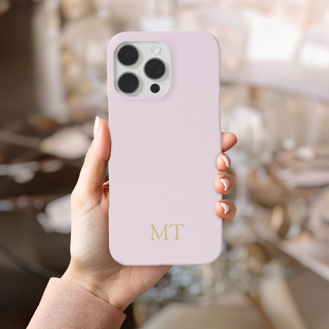 Modern Minimalist Initial Monogram iPhone Case (Creator Uploaded)
