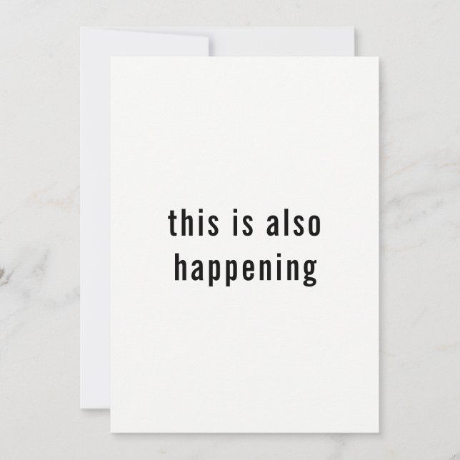Modern Minimalist It's Happening Couple's Shower Invitation (Front)