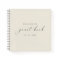 Modern Minimalist Ivory Guest Book for Weddings