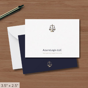 Modern Minimalist Justice Scale Legal Card