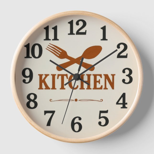  Modern Minimalist Kitchen Wall Clock –  (Front)