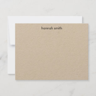 Modern Minimalist Kraft Card