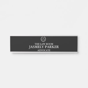 Modern minimalist law office advocate Room Door Sign