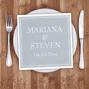 Modern Minimalist Light Grey Napkins