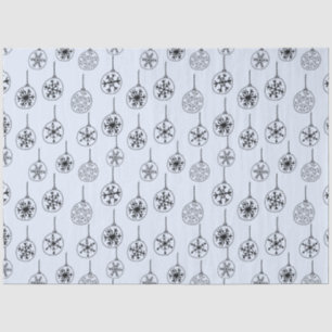 Modern Minimalist Line Drawing Ornaments Christmas Tissue Paper