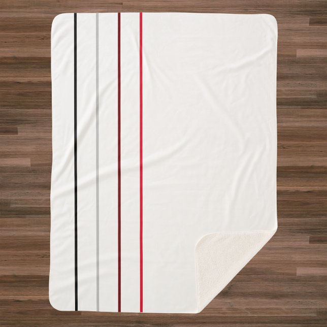 Modern Minimalist Lines Sherpa Blanket (Creator Uploaded)