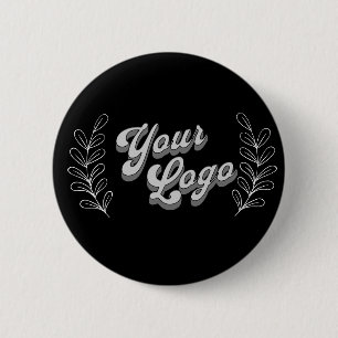 Modern Minimalist Logo 6 Cm Round Badge