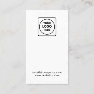 Modern Minimalist Logo   Business Loyalty Design Card