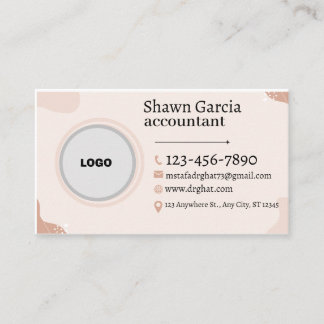 Modern Minimalist Logo | Custom Icons  Business Ca Business Card