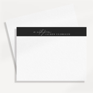 Modern Minimalist Logo Style Note Card