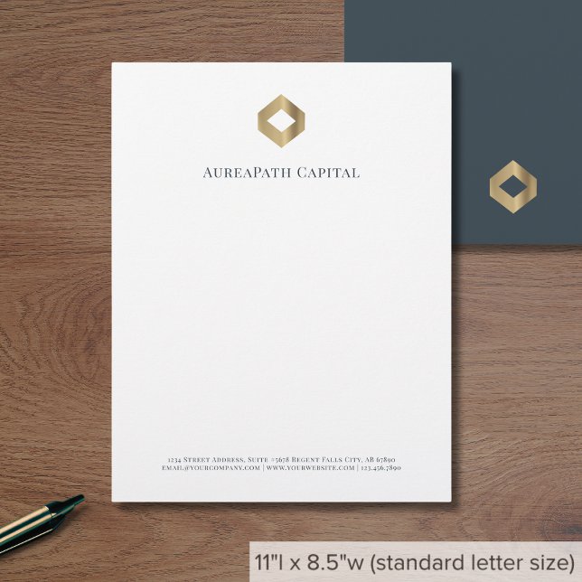 Modern Minimalist Luxury Custom Letterhead (Creator Uploaded)